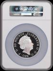London Coins : A169 : Lot 651 : Ten Pounds 2018 The Queen's Beasts - The Black Bull of Clarence 5oz. Silver Proof S.QCC4 in a l...