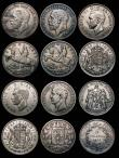 London Coins : A172 : Lot 1672 : GB and World in silver (12) GB Crowns (4) 1935 (2) Good Fine and Fine, 1937 (2) Fine and Good Fine, ...