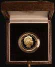 London Coins : A174 : Lot 182 : Britannia £25 Gold Proof Quarter Ounce FDC in the Royal Mint Box with certificate the box lid ...
