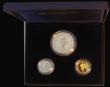 London Coins : A174 : Lot 588 : Guernsey 1997 Queen Elizabeth II and Prince Philip Golden Wedding a 3-coin set comprising £25 ...
