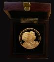 London Coins : A174 : Lot 591 : Guernsey Five Pounds 2013 Coronation Diamond Jubilee Gold Proof  with selective Rhodium plating, FDC...