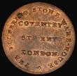 London Coins : A175 : Lot 763 : Halfpenny 18th Century Middlesex - 1795 Coventry Street, Obverse: A filtering stone FOR PURIFYING WA...