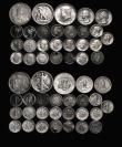 London Coins : A176 : Lot 2520 : World (51) USA, Switzerland and France issues, comprising USA (26) Half Dollars (2) 1917D Reverse Mi...
