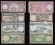 London Coins : A177 : Lot 167 : Saudi Arabia 1 Riyal 1968 Pick 11 VG, 1 Riyal 1984 Pick 21 (2) VF-EF, 5 Riyal 1977 Pick 17 VG, 5 Riy...