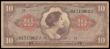 London Coins : A177 : Lot 200 : USA Military Payment Certificate 10 Dollars 15 Series 641 J01715062J 1965-68 issue (Vietnam War era)...
