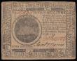 London Coins : A179 : Lot 214 : USA Colonial Currency Seven Dollars November 19 1775 Hall and Sellers Philadelphia VF a few pinholes...