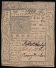 London Coins : A179 : Lot 218 : USA Colonial Currency Twenty Shillings the counties of Newcastle, Kent and Suffer Delaware 1st Janua...