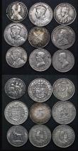 London Coins : A179 : Lot 2662 : World (21) mostly British Commonwealth issues, comprising Australia (2) Shilling 1915 KM#26 Near Fin...