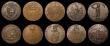 London Coins : A179 : Lot 822 : Halfpennies 18th Century Sussex (5) Brighton undated Officer standing/View of Bastille DH6 GVF, the ...