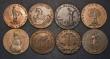 London Coins : A180 : Lot 752 : Halfpennies 18th Century Kent (6) Appledore 1794 Obverse: Man carrying sack to windmill, Reverse: Li...