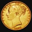 London Coins : A181 : Lot 2147 : Sovereign 1863 No Die Number, Marsh 46, S.3852D Fine/Good Fine