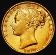 London Coins : A181 : Lot 2164 : Sovereign 1873S Shield Reverse, Marsh 71, S.3855, NVF/GVF