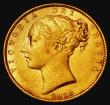 London Coins : A181 : Lot 2165 : Sovereign 1873S Shield Reverse, Marsh 71, S.3855, VF/GVF