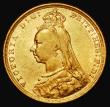 London Coins : A181 : Lot 2213 : Sovereign 1893S Jubilee Head, S.3868C, Marsh 144, DISH S17, Fine/NVF