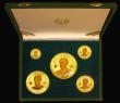 London Coins : A181 : Lot 620 : Ethiopia Proof Set 1966 (EE1958) a 5-coin set in gold 75th Birthday and 50th Year of Leadership of E...