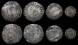 London Coins : A182 : Lot 2162 : Shillings to Halfgroat (4) Shillings (2) Charles I Group D, Fourth Bust, type 3a, no inner circles, ...