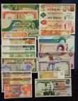 London Coins : A182 : Lot 240 : World (22) Cambodia (4) 1000 Riels undated 1973 issue Pick 17 UNC, 500 Riels undated 1973 issue Pick...
