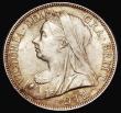 London Coins : A182 : Lot 2634 : Halfcrown 1898 ESC 732, Bull 2784, UNC and lustrous with attractive golden toning, an eye-catching e...