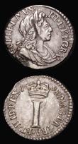 London Coins : A183 : Lot 1989 : Maundy Pennies (2) 1698 ESC 2307, Bull 1326 VF/Near VF on a slightly mis-shaped flan, 1701 ESC 2314,...