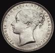 London Coins : A184 : Lot 1868 : Shilling 1874 ESC 1326, Bull 3044, Crosslet 4, Davies 903 Die Number 8, GEF/AU and lustrous, the rev...