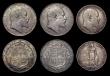 London Coins : A184 : Lot 2299 : Halfcrowns and Florins (6) Halfcrowns (2) 1909 ESC 754, Bull 3575 NVF with a flaw on the King's...
