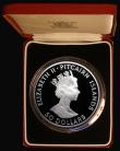 London Coins : A184 : Lot 758 : Pitcairn Islands 50 Dollars 1990 Bicentenary of the First Settlement 5oz. .999 Silver Proof KM#8, FD...