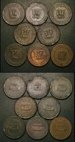 London Coins : A184 : Lot 812 : Halfpennies 18th Century (7) Kent - Hawkhurst 1794 DH30 Reverse: Kentish Horse in shield, GVF, Kent ...