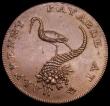 London Coins : A184 : Lot 819 : Halfpenny 18th Century Warwickshire - Mining and Copper Company 1791 Seated female/Stork and Cornuco...