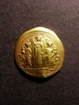 London Coins : A125 : Lot 704 : Romanus IV (1068-1071) gold scyphate, weighs 2.9 grams. Christ standing facing, crowning Rom...
