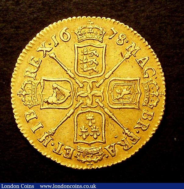 Guinea 1678 S.3344 VF or better : English Coins : Auction 126 : Lot 1036