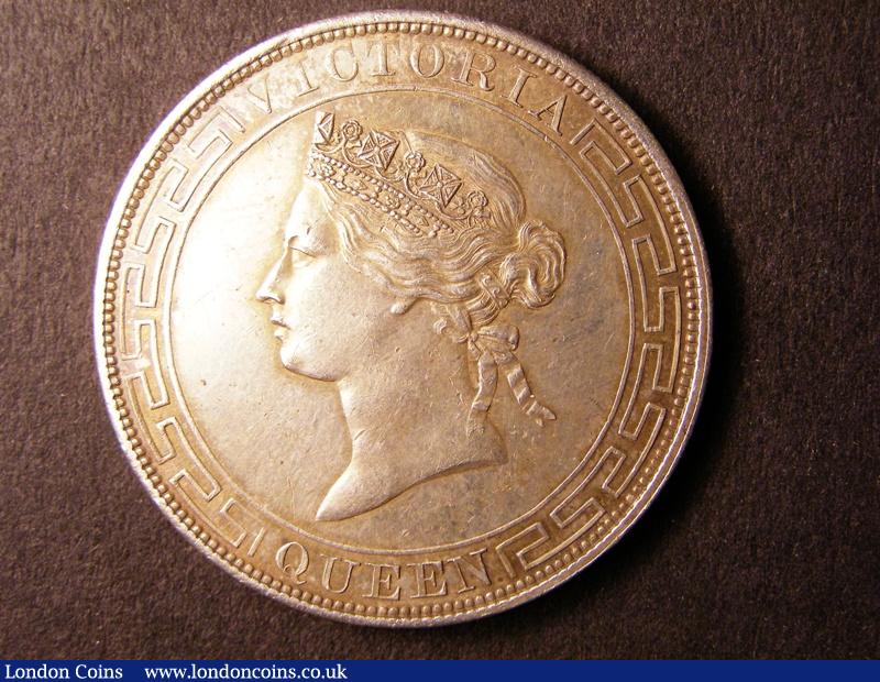 Hong Kong Dollar 1866 KM10 EF reverse better nicely toned : World Coins : Auction 126 : Lot 504