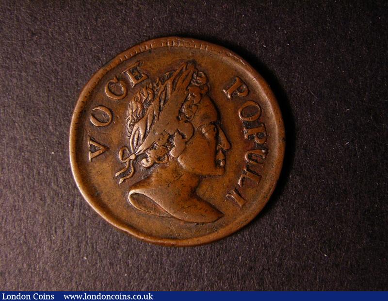 U.S.A., Voce Populi 1760, group III VOOE C/O in Voce, Breen 227. Halfpenny, head between E & R of Hibernia, NVF : World Coins : Auction 126 : Lot 579