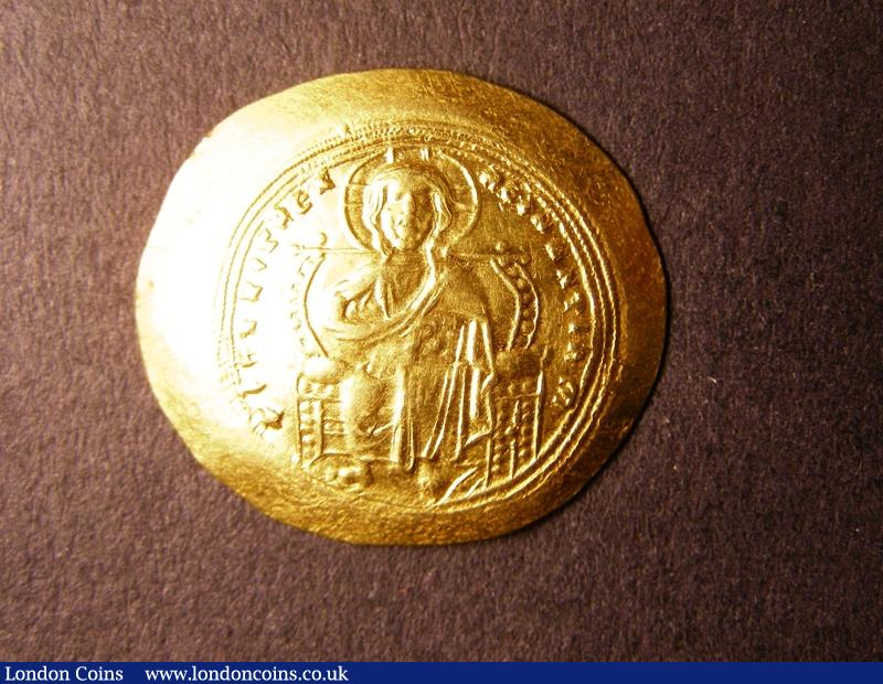 Byzantine Gold Histamenon Nomisma Constantine IX 1042-1055 Sear 1829 EF : Ancient Coins : Auction 126 : Lot 734