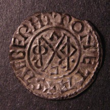 London Coins : A126 : Lot 826 : Penny Anglo-Saxon. Wulfred Archbishop of Canterbury silver group II, transitional monogram, ...