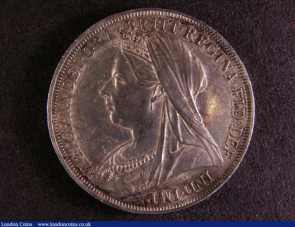 Crown 1897 LX ESC 312 Davies 521 dies 2D EF toned : English Coins : Auction 127 : Lot 1367