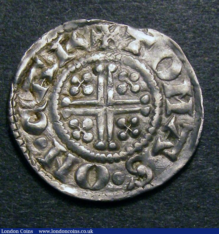 London Coins : A129 : Lot 1084 : Penny John Class 5b Regular S and circular pelleted curls with Cross Patee as initial mark on the re...