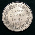 London Coins : A129 : Lot 1126 : Bank Token One Shilling and Sixpence 1813 ESC 976 Lustrous UNC
