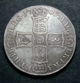 London Coins : A129 : Lot 1153 : Crown 1703 VIGO TERTIO edge ESC 99 VF with an even grey tone 