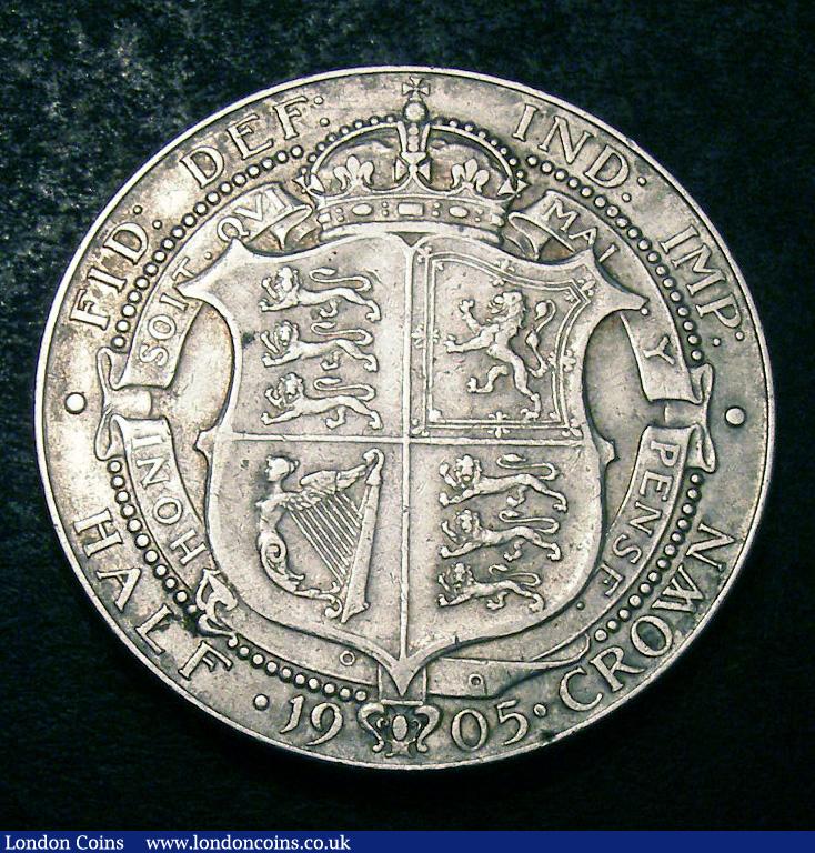 London Coins : A133 : Lot 577 : Halfcrown 1905 ESC 750 Fine or better with an edge bruise at 1 o'clock