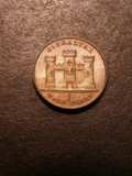London Coins : A133 : Lot 1343 : Gibraltar Half Quart 1842 KM#1 UNC with subdued lustre