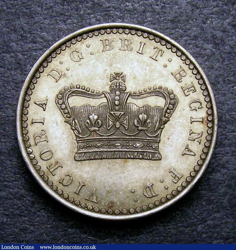 London Coins : A134 : Lot 2519 : Twopence 1859 Pattern in Cupro-Nickel Freeman 740 (Peck 2032) Obverse with large central crown with ...
