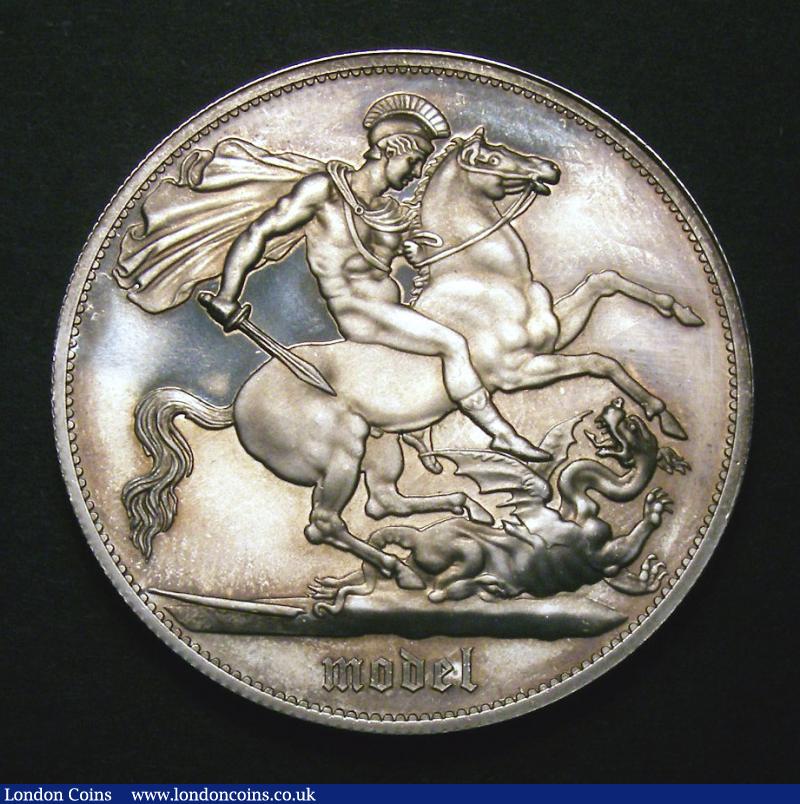 London Coins : A135 : Lot 1546 : Crown Edward VIII Fantasy Pattern 1937 in .925 silver with milled edge, by INA, Obverse a ri...