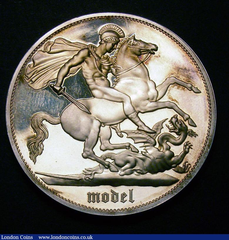 London Coins : A135 : Lot 1549 : Crown Edward VIII Fantasy Pattern 1937 in .925 silver with plain edge, by INA, Obverse a rig...