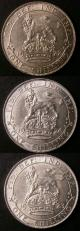 London Coins : A137 : Lot 1877 : Shillings (3) 1922 ESC 1432 A/UNC, 1923 ESC 1433 A/UNC, 1926 First Head GEF each with minor ...
