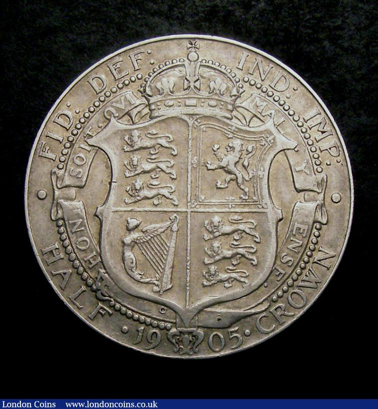 London Coins : A138 : Lot 2333 : Halfcrown 1905 ESC 750 bold Fine by traditional standards but this key date coin often attracts a di...
