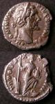 London Coins : A138 : Lot 1586 : Roman Antoninus Pius AD138-161 (2) Denarius Obverse as Sear 1247 Reverse as Sear 1243 Tranquility st...