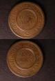 London Coins : A140 : Lot 1192 : Pennies 19th Century Warwickshire (2) 1811 Birmingham and Swansea Rose Copper Company Davis 97 Withe...