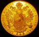London Coins : A140 : Lot 1492 : Austria Trade Coinage 4 Ducats 1915 Restrike KM#2276 Lustrous UNC