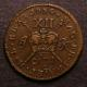 London Coins : A140 : Lot 1591 : Ireland Shilling Gunmoney Large Size 1689 Aug S.6581C VF