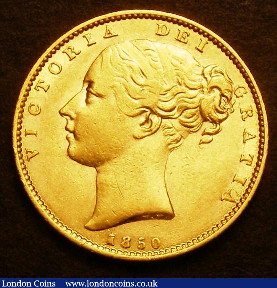 Sovereign 1850 Marsh 33 VF : English Coins : Auction 140 : Lot 2300